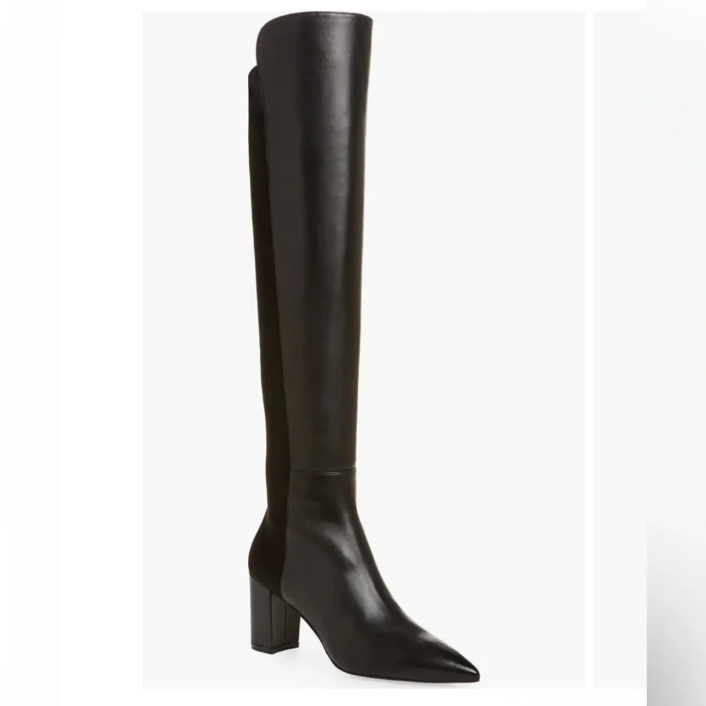 STUART‎ WEITZMAN  LINSI OVER THE KNEE BOOT IN BLACK OFF SIZE L-9 R-9.5